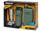 Stanley Adventure, Steel Spririts Gift Set, Taschenflasche, Pintchen-Set, 18/8 Edelstahl, Hammerschlag grün