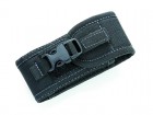 Cordura Etui, Schwarz, für Heftlänge 10-12 cm, Klett- und Schnappverschluss